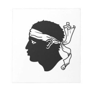 Notepad with Flag of Corsica