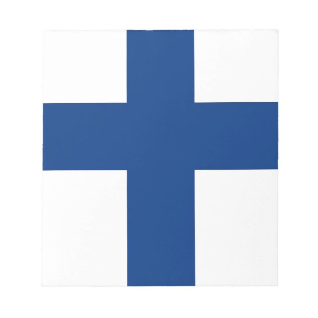 Notepad with Flag of Finland (Front)