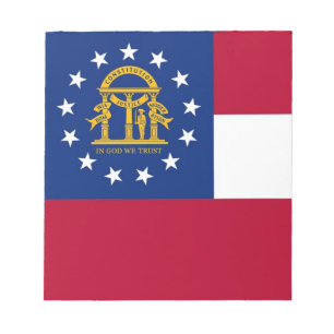 Notepad with Flag of Georgia State