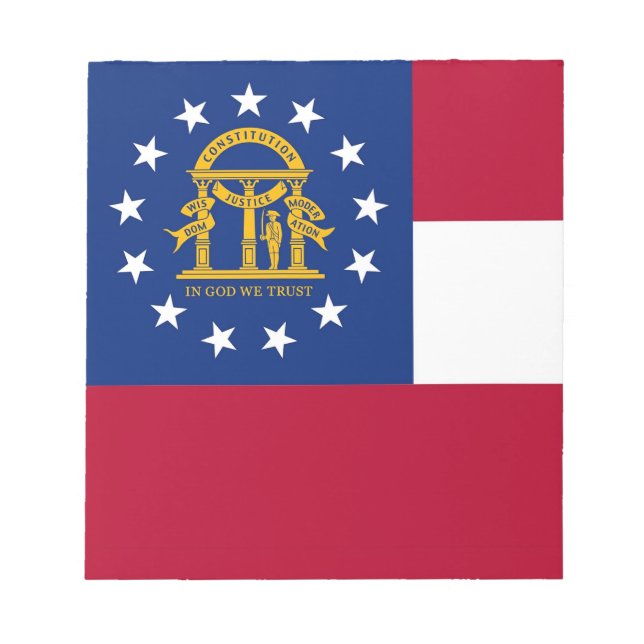Notepad with Flag of Georgia State (Front)