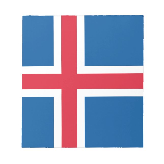 Notepad with Flag of Iceland (Front)