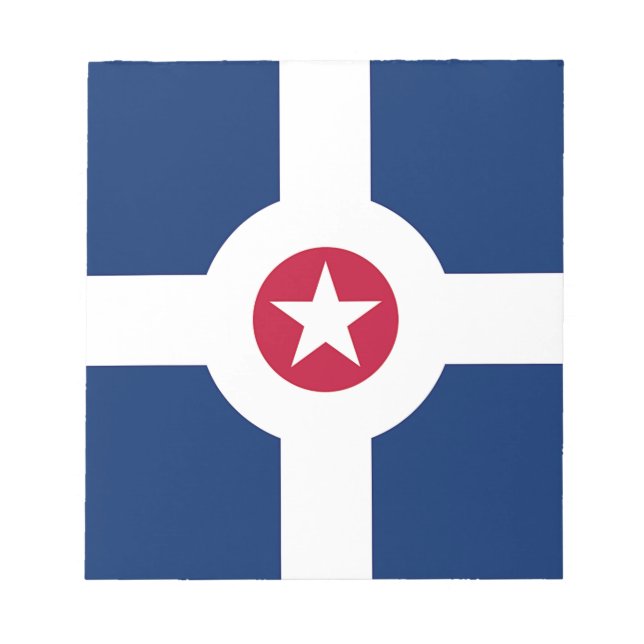 Notepad with Flag of Indianapolis City, USA (Front)