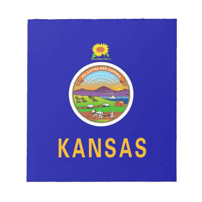 Notepad with Flag of Kansas State (Front)