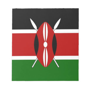 Notepad with Flag of Kenya