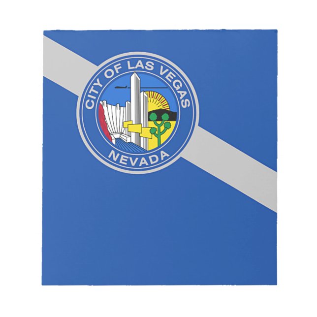 Notepad with Flag of Las Vegas City, USA (Front)