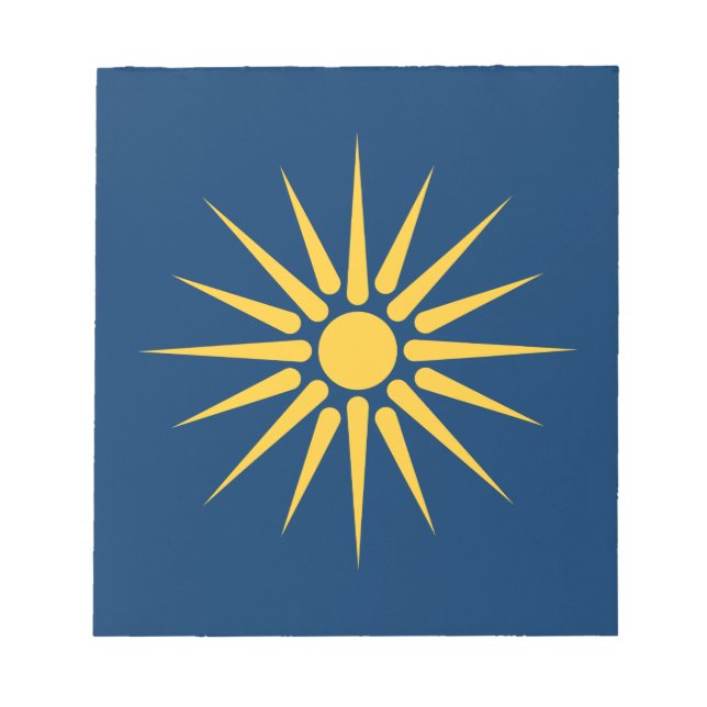 Notepad with Flag of Macedonia, Greece (Front)