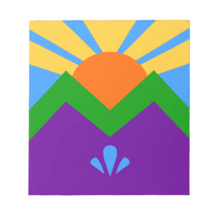 Notepad with Flag of Manitou Springs, Colorado