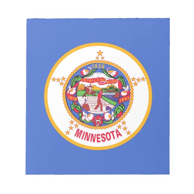 Notepad with Flag of Minnesota State (Front)