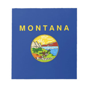 Notepad with Flag of Montana State