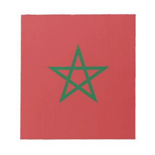 Notepad with Flag of Morocco