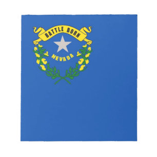 Notepad with Flag of Nevada State