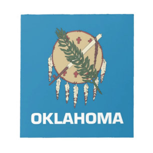 Notepad with Flag of Oklahoma State