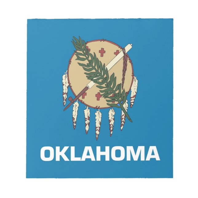 Notepad with Flag of Oklahoma State (Front)