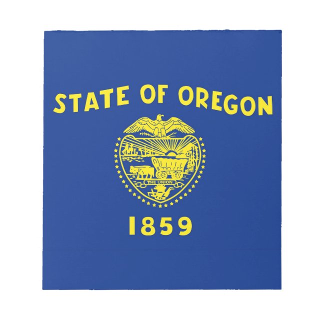 Notepad with Flag of Oregon State (Front)
