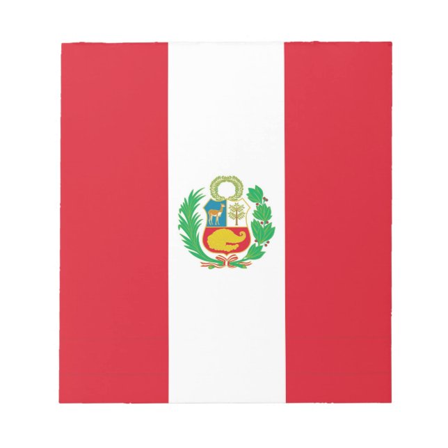 Notepad with Flag of Peru (Front)