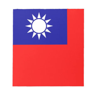 Notepad with Flag of Taiwan