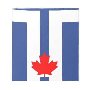 Notepad with Flag of Toronto, Canada