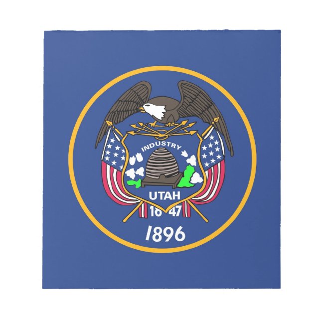 Notepad with Flag of Utah State (Front)