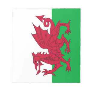 Notepad with Flag of Wales