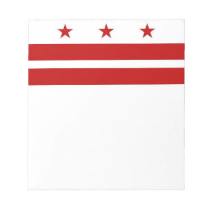Notepad with Flag of Washington DC