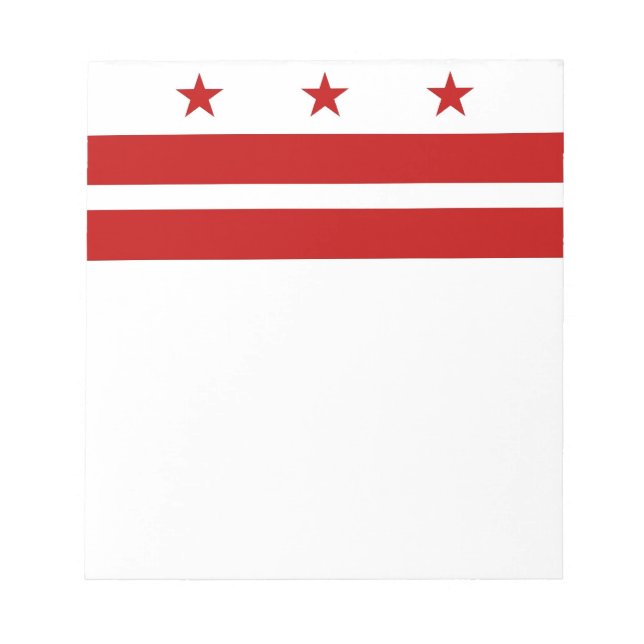 Notepad with Flag of Washington DC (Front)
