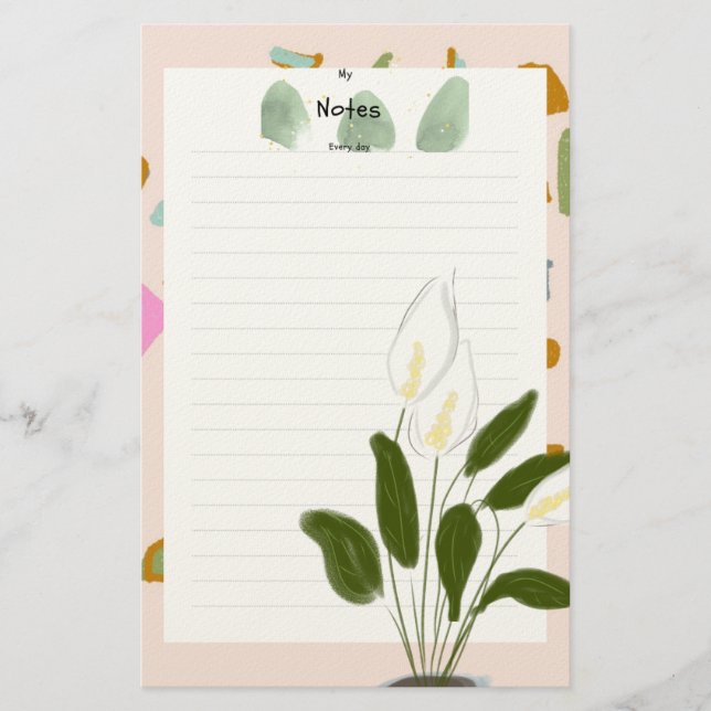 Notepad woman's happines stationery (Front)