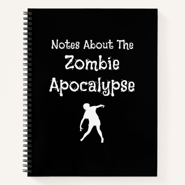 Notes About The Zombie Apocalypse Horror Notebook (Front)