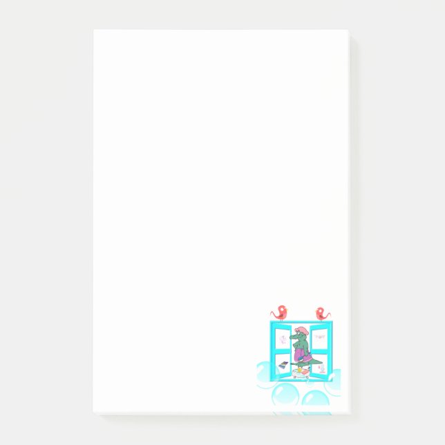 Notes Alligator Bath Time (Front)