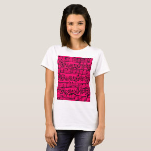Notes And Butterflies T-Shirt
