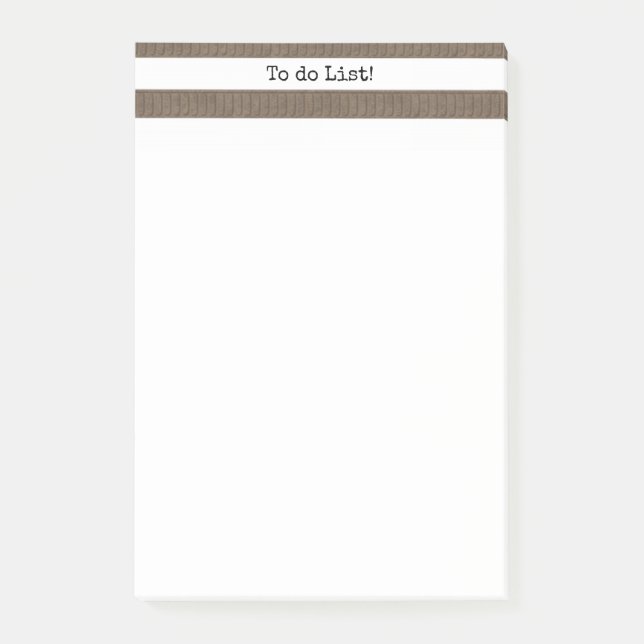 Notes Brown & White Stripe (Front)