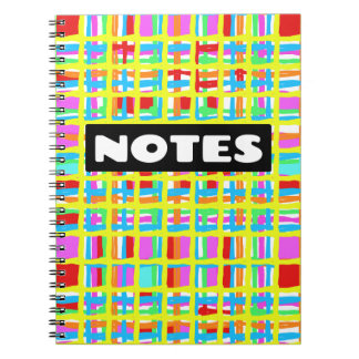 "NOTES" Colourful Notebook/Journal Notebook