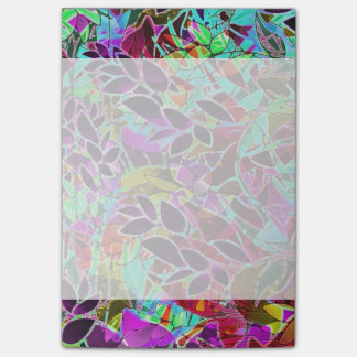 Notes Floral Abstract Artwork