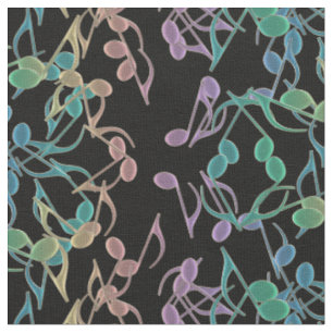 Notes for Days Musical Notes Pattern 2 Fabric