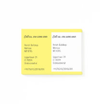 Notes for your flyer 