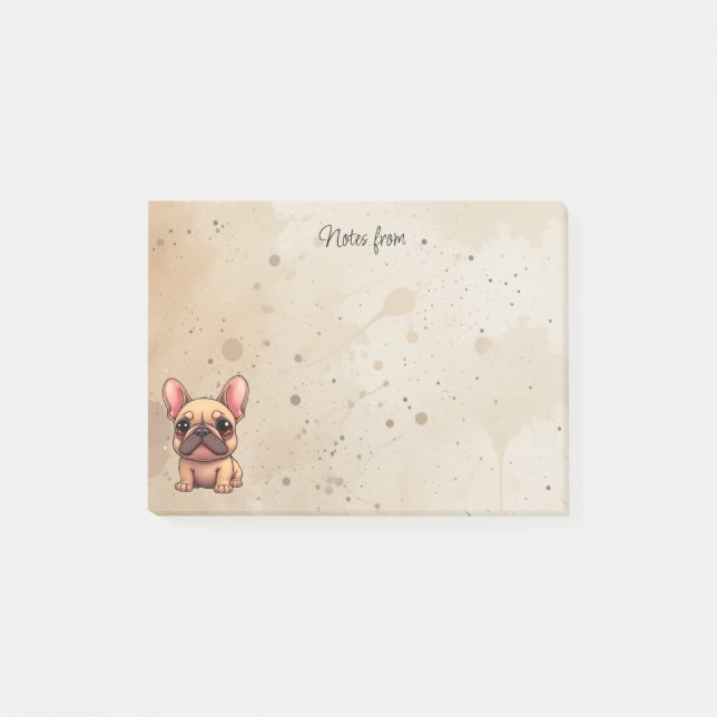 Notes from French Bulldog Pet Dog Animal (Front)