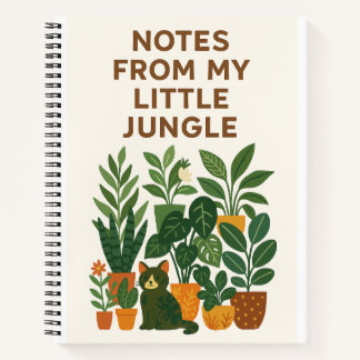 Notes from My Little Jungle – Indoor Plants Notebo Notebook