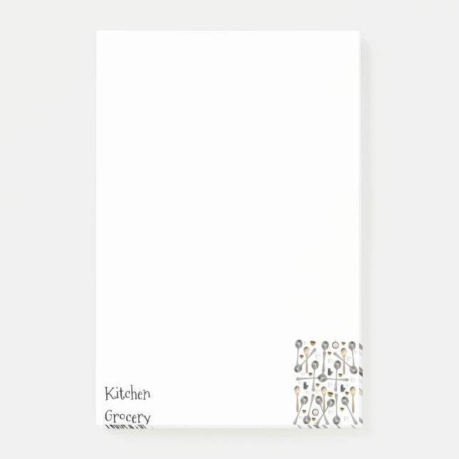 Notes Kitchen Grocery List (Front)