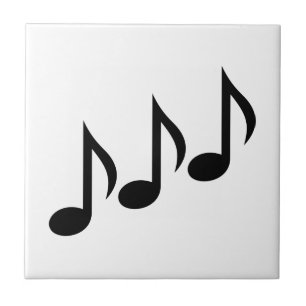 Notes music ceramic tile