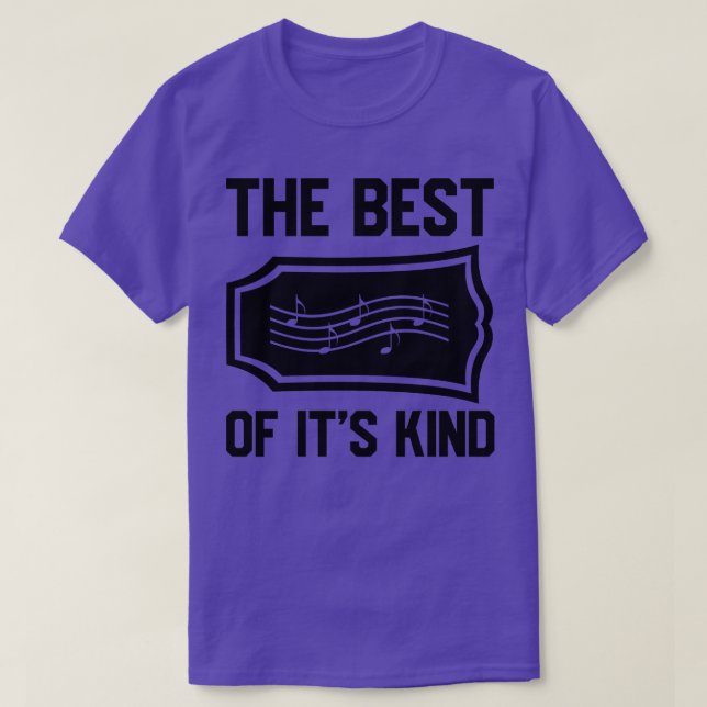 Notes Music Saying Best Musician T-Shirt (Design Front)
