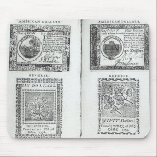 Notes of the Continental Currency Mouse Pad