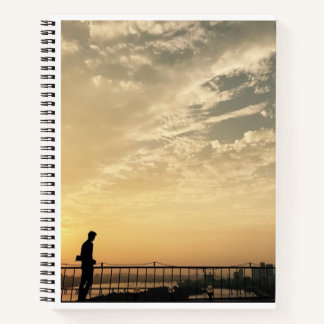  Notes on a sunset background Notebook