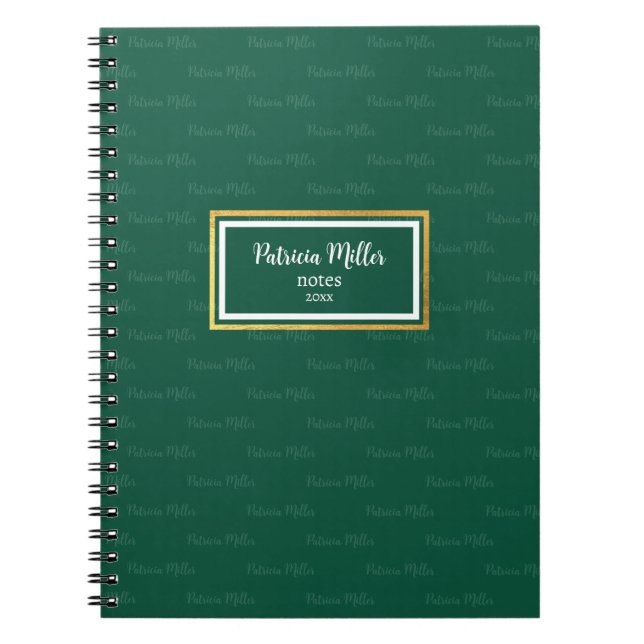 Notes on Green Notebook (Front)