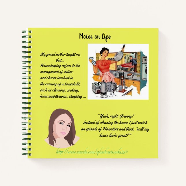 "Notes On Life Spiral Notebook" Notebook (Front)