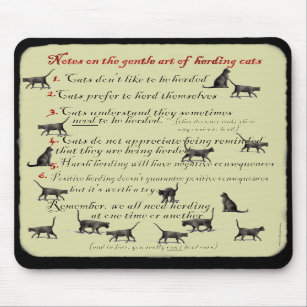 Notes on the Gentle Art of Herding Cats Mousepad