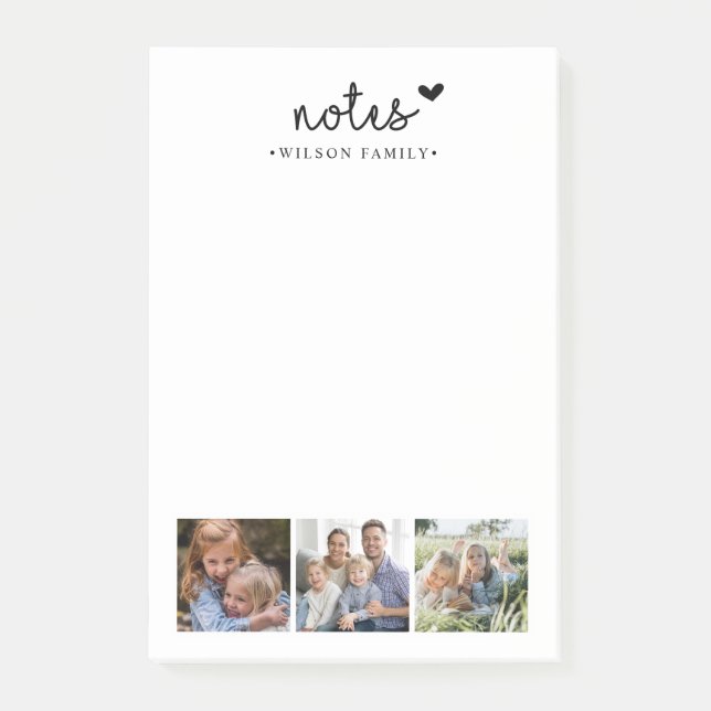 Notes Photo Collage Family  (Front)