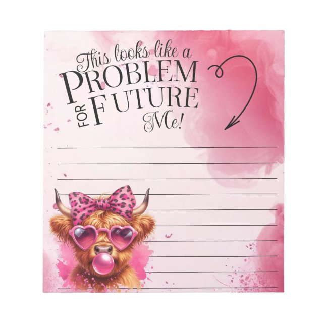 Notes to Future Me Notepad (Front)