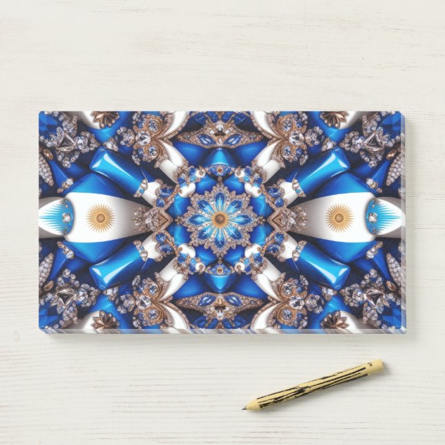 Notes with Argentinian Colours (On Desk)