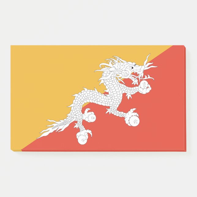 Notes with flag of Bhutan (Front)