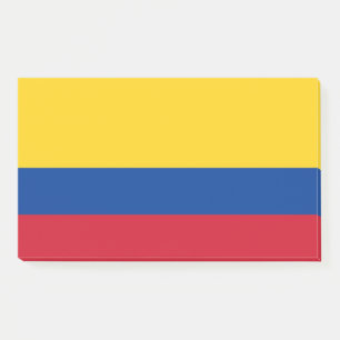 Notes with flag of Colombia