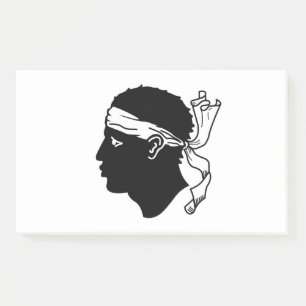 Notes with flag of Corsica